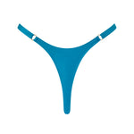 Back of ROSY bottom in Peacock, Brazilian cut with luxe Italian fabric.