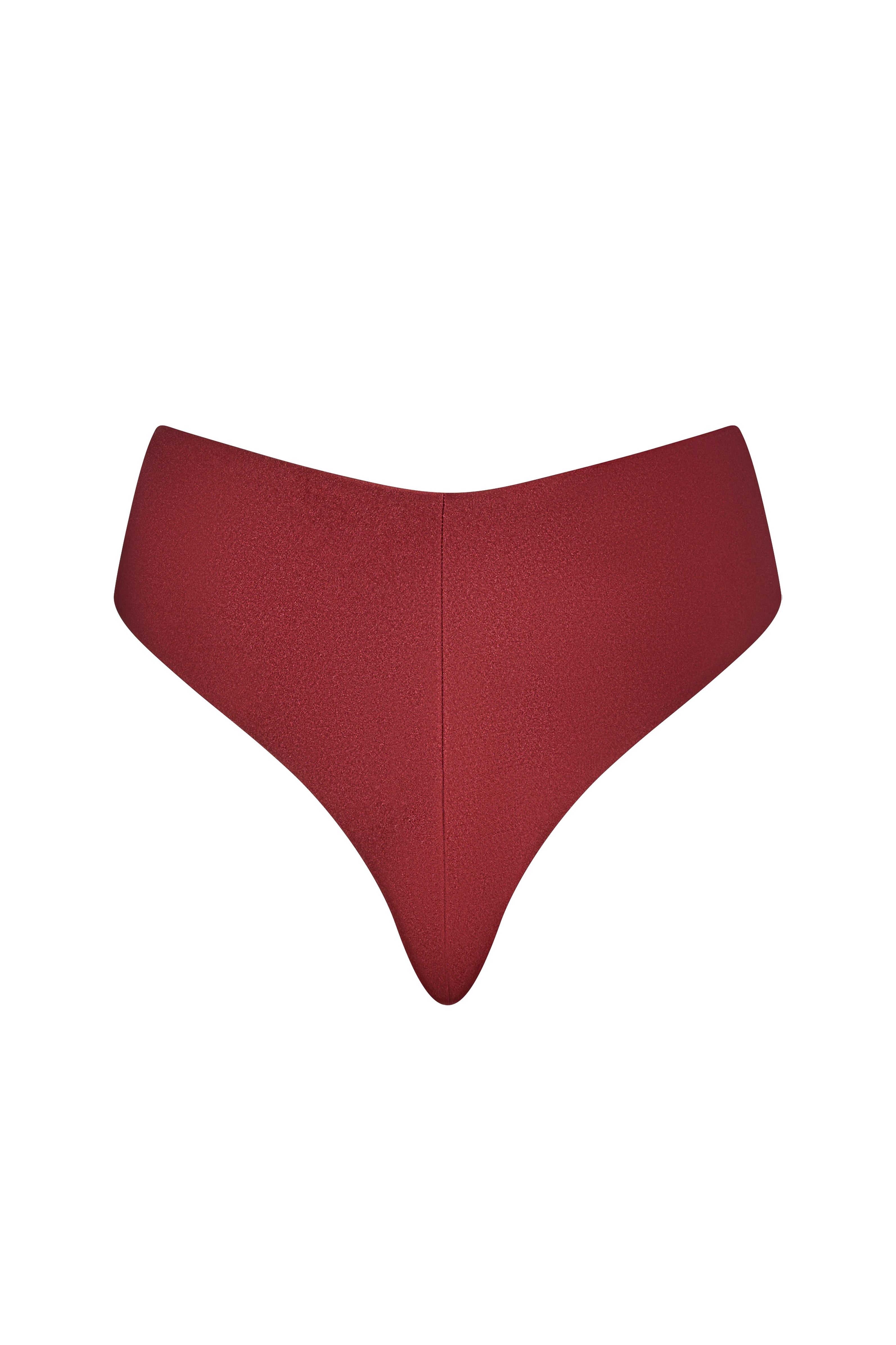 Back view of the KIKKA bottom in Mosto, Brazilian cut with seamless finish and adjustable ties.
