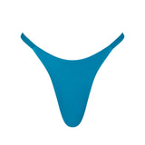 ERY bikini bottom in Peacock, featuring a vibrant tropical color and Brazilian cut for a flattering, cheeky look.