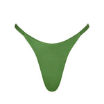 ERY bikini bottom in Green, featuring a natural earthy tone and Brazilian cut for a flattering and comfortable fit.