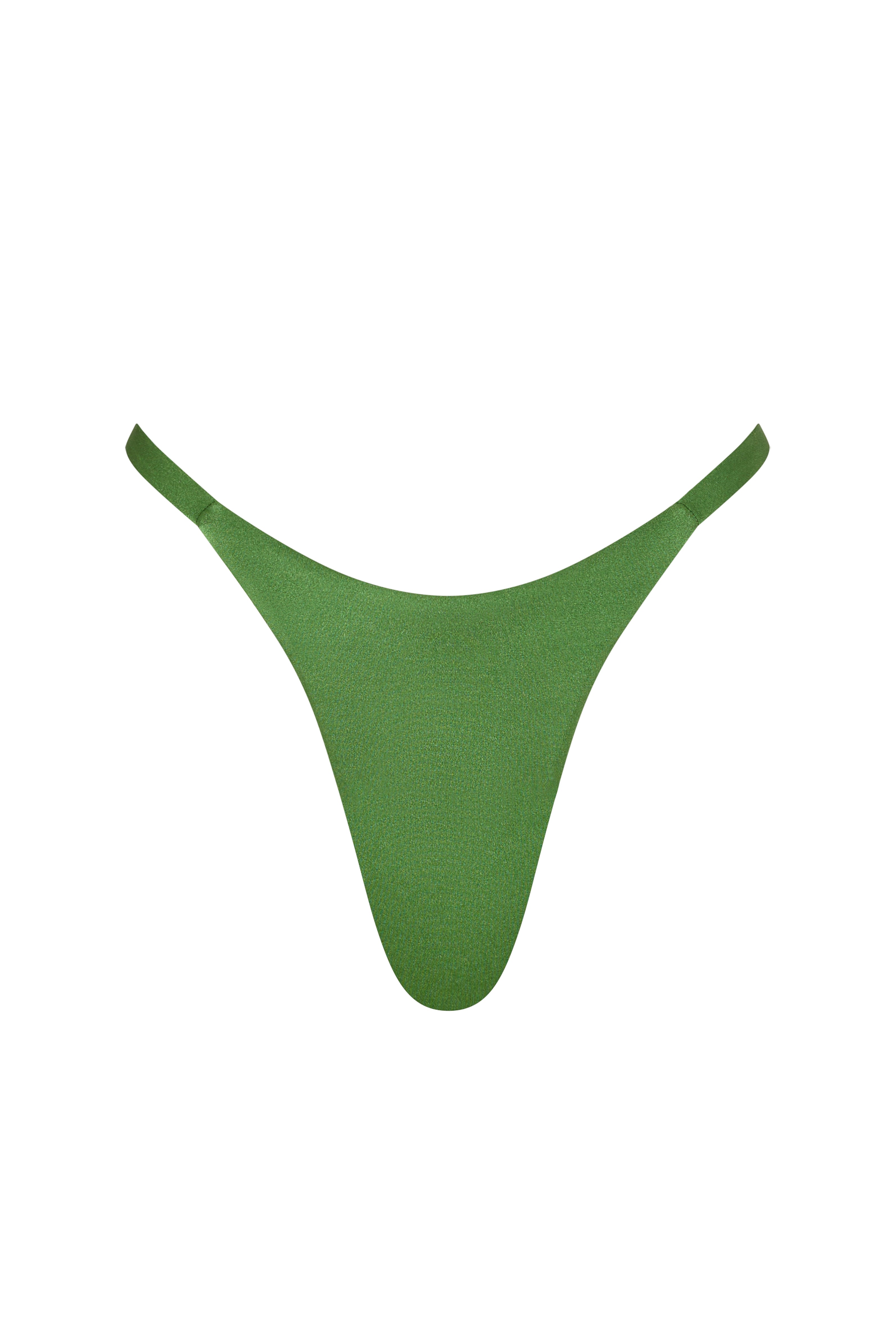 ERY bikini bottom in Green, featuring a natural earthy tone and Brazilian cut for a flattering and comfortable fit.