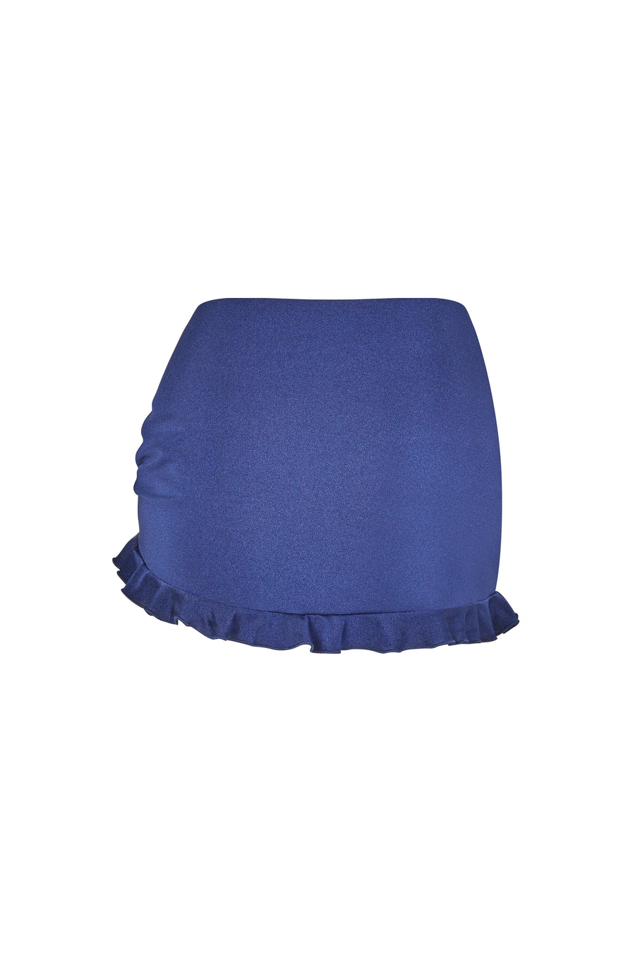swim skirt in Dark Night, back view showing high-quality finish and soft lines.