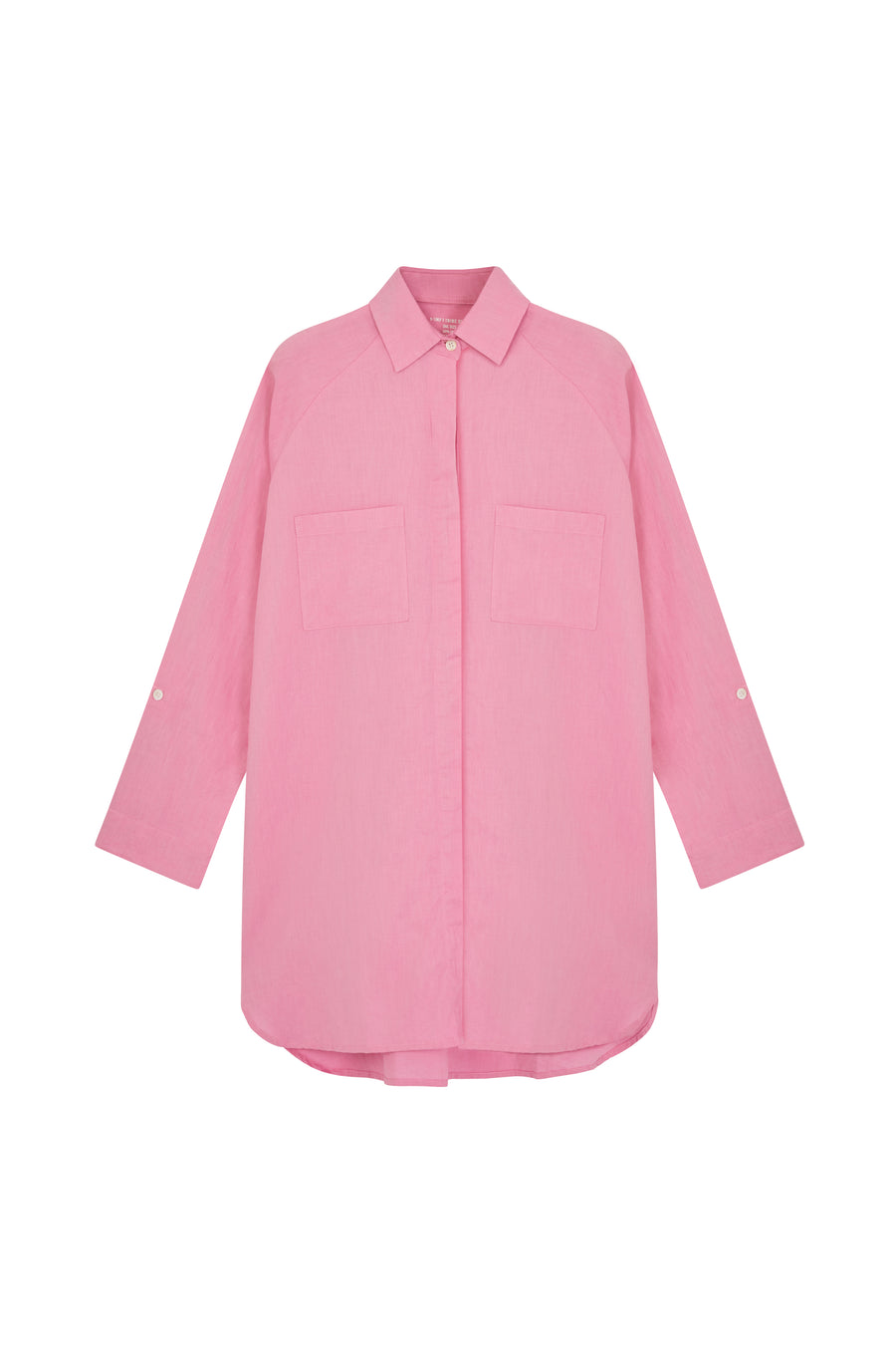 Nicoletta Linen Shirt - Pink Rosato